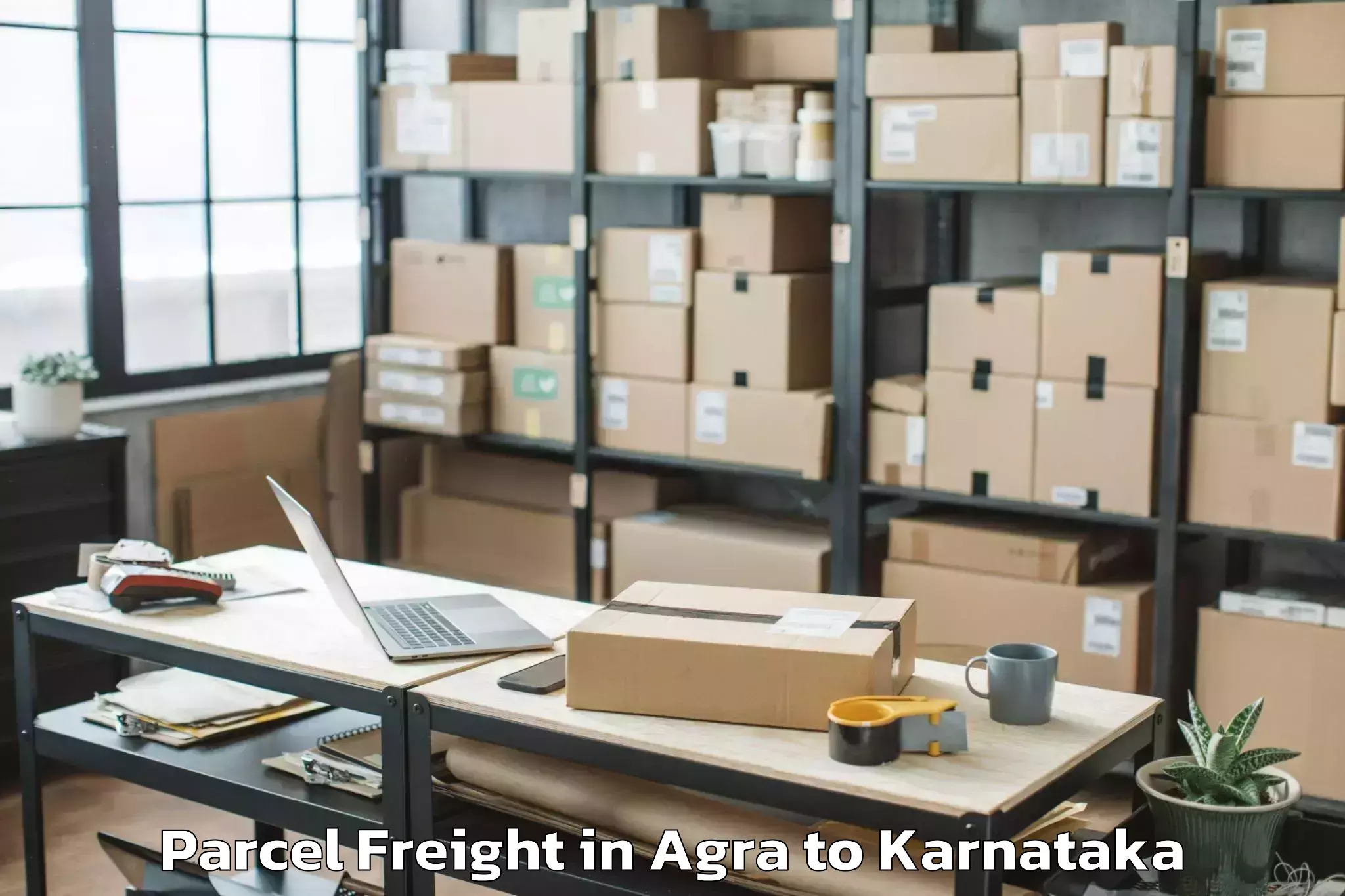 Book Agra to Bengaluru Parcel Freight Online